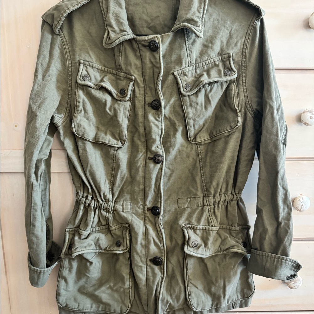 Free People Khaki Utility Jacket